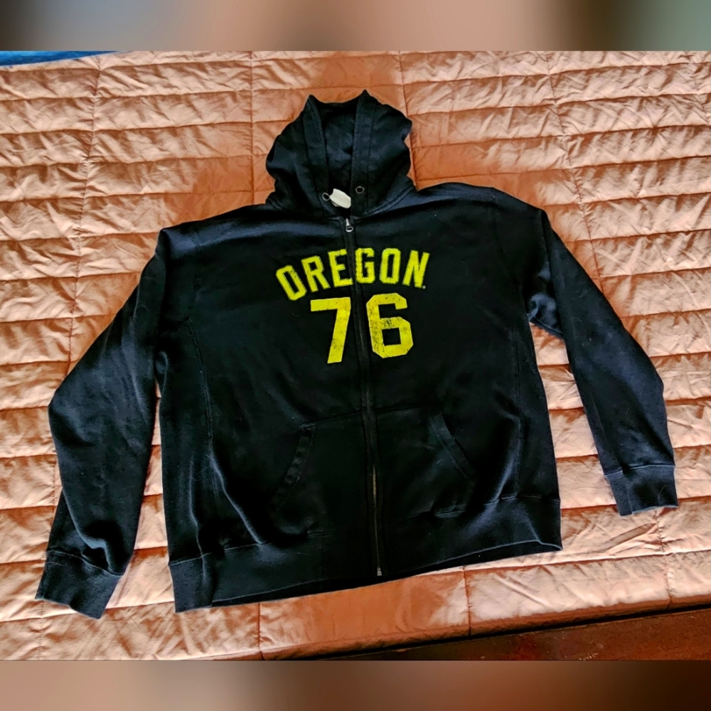 Blue 84 Black Bomber Jacket Oregon 76